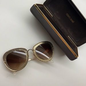 Roberto Cavalli Rose Gold Sunglasses. Like new
